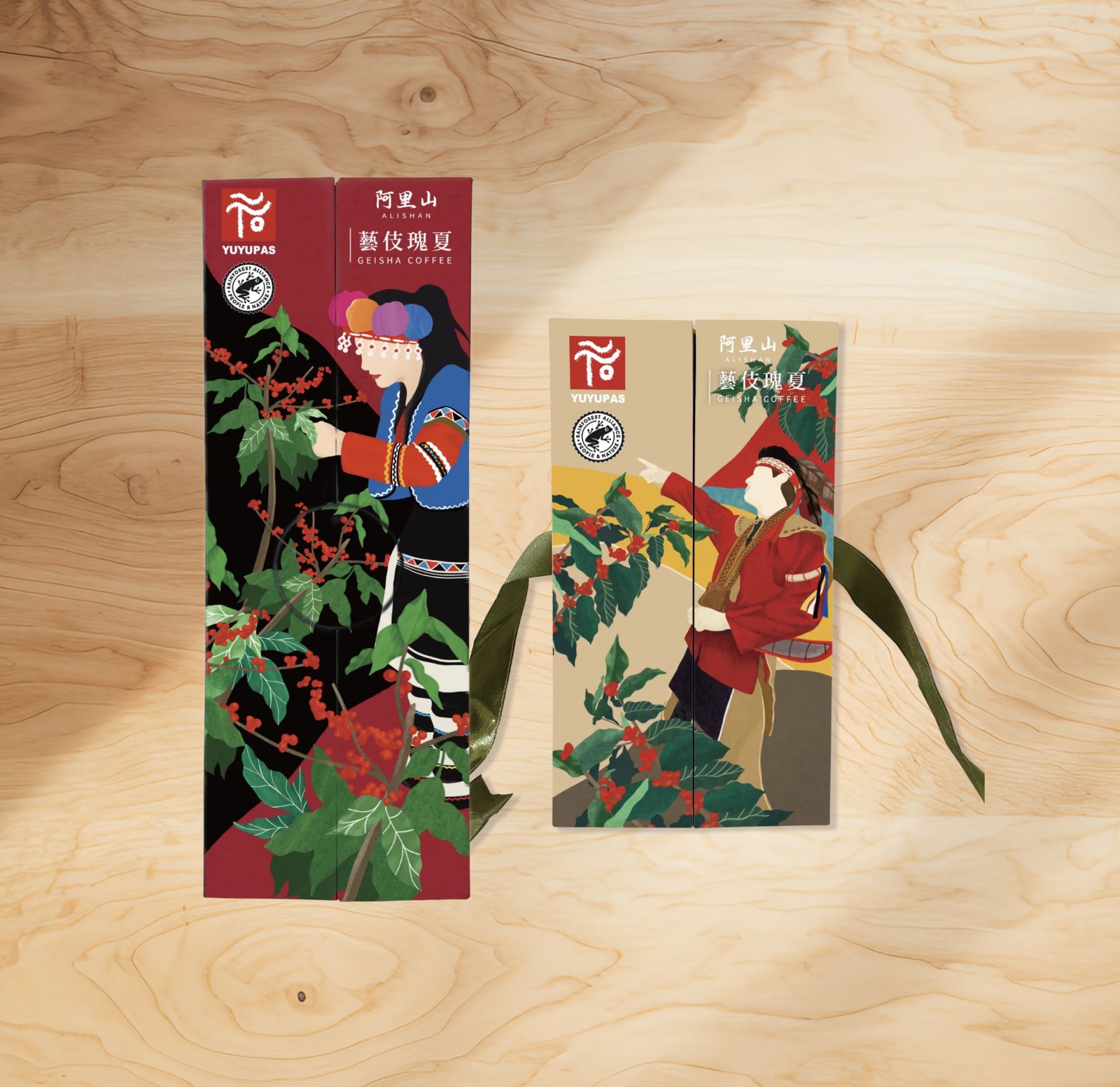 阿里山精品藝伎咖啡豆禮盒(100G)